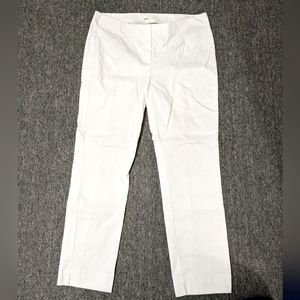 Stehmann white stretchy pull on pants